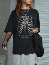 Skeleton Print Loose Fit T-Shirt